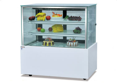 Refrigerador japónico da exposição do bolo do ângulo direito/congelador de refrigerador comercial