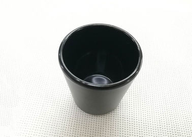 A louça de imitação preta da porcelana do copo de chá da cor ajusta o peso 168g de Dia7.6cm H9.2cm
