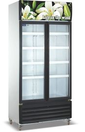 Congelador de refrigerador comercial LC-1000M2F, mostra vertical com porta de vidro
