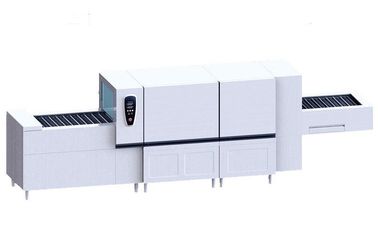 Máquina de lavar louça comercial HDW8000L do transporte Chain com função de secagem