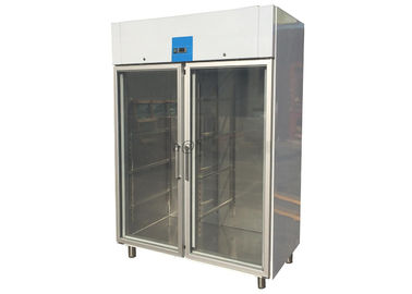 Porta de vidro aprovada CE Alcance-refrigerador ereto no congelador de refrigerador comercial importado do compressor de Embraco