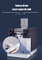 Máquina de gelo de aço inoxidável Snowlake inteligente de 55 kg preta 220 V 50 HZ