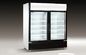 Congelador de refrigerador comercial LC-1000M2F, mostra vertical com porta de vidro