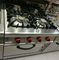 Queimador comercial do fogão de gás 4 do equipamento ocidental da cozinha com para baixo o forno 700*700*850+70mm