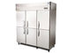 O ar refrigerou -15 às portas comerciais do sólido do congelador de refrigerador 2/4/6 de -18°C verticalmente Alcance-no congelador