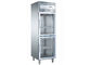 Compressor importado de Aspera seis refrigeradores comerciais da cozinha da porta do vidro com os quatro rodízios móveis
