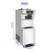 Congelador de refrigerador comercial de três sabores, assoalho que está o fabricante de gelado macio de Gelato