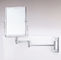 Lente de alumínio fixada na parede dobrável do espelho de vaidade HD do banheiro do retângulo frente e verso