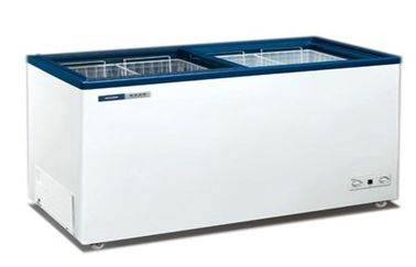 Congelador de refrigerador comercial 230L da porta de vidro superior do restaurante, economia de energia