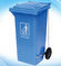 proteção ambiental dos equipamentos do escaninho de lixo da roda do lado do pedal do pé 120L/serviço de sala