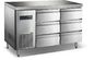Congelador inoxidável de poupança de energia 400L da gaveta do Sob-Contador para o alimento congelado