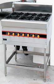 Tipo de piso 40KW Forno de cozinha a gás comercial 4-8 queimador