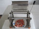 Espessura manual da fatia do cortador 8mm da salsicha do cachorro quente do cortador da salsicha dos equipamentos de aço inoxidável da transformação de produtos alimentares