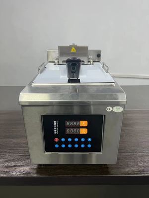 Fritadora de aço inoxidável multifuncional Fritadora de óleo de elevação automática máquina de fritura pote para frango picado batatas fritas peixe