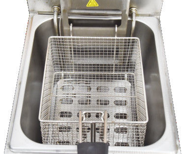 Fritadora de aço inoxidável multifuncional Fritadora de óleo de elevação automática máquina de fritura pote para frango picado batatas fritas peixe