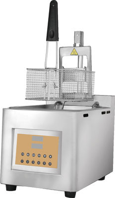 Fritadora de aço inoxidável multifuncional Fritadora de óleo de elevação automática máquina de fritura pote para frango picado batatas fritas peixe