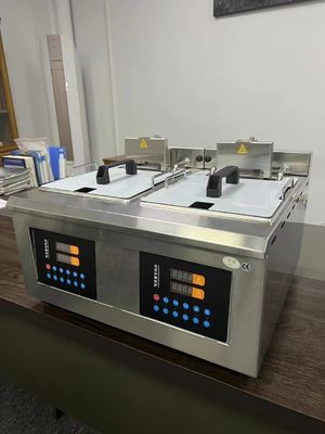 Fritadora de aço inoxidável multifuncional Fritadora de óleo de elevação automática máquina de fritura pote para frango picado batatas fritas peixe