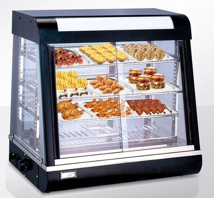JUSTA Vitrine de vidro Elétrico Vitrine de aquecimento Vitrine de aquecimento Gabinete de alimentos Vitrine de alimentos Gabinete de alimentos Equipamento de cozinha comercial Equipamento de restaurante e hotel