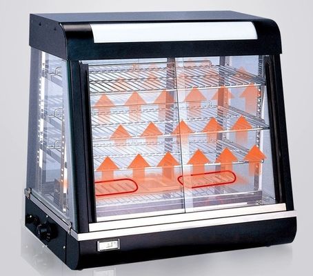 JUSTA Vitrine de vidro Elétrico Vitrine de aquecimento Vitrine de aquecimento Gabinete de alimentos Vitrine de alimentos Gabinete de alimentos Equipamento de cozinha comercial Equipamento de restaurante e hotel