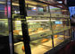 Gaveta-tipo de vidro armário da mostra do aquecedor de alimento do tampo da mesa de exposição do pão da 3-camada 9-Pans