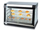 A Contador-parte superior elétrica da mostra do aquecedor de alimento do aquecimento curvou o armário de exposição quente do pão de vidro