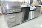 Os equipamentos comerciais da cozinha da cor da tira intoxicam a grade grade/201# de aço inoxidável com armário