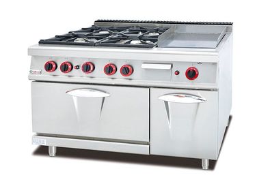Equipamento de cozinha combinado Equipamento de gás 6 Queimador com forno
